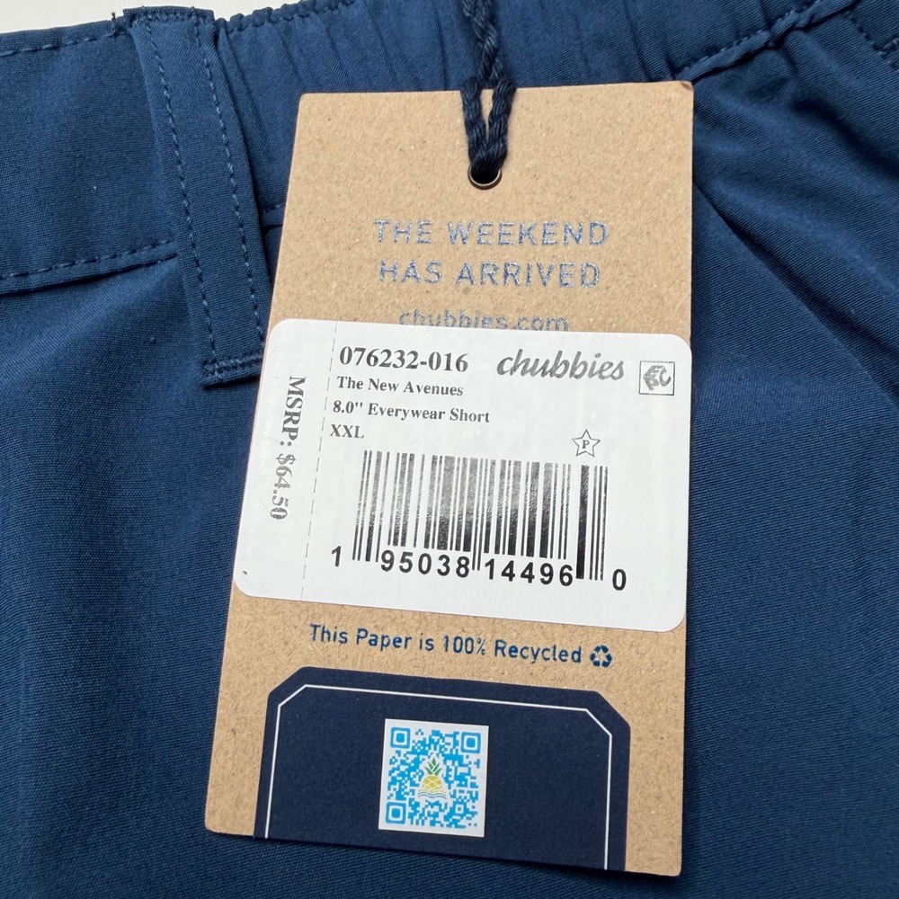 CHUBBIES Everywear Short Blue The New Avenues Men's Size XXL NEW - Picture 4 of 9